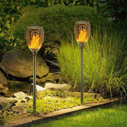 Solar Outdoor Lights Decorative Torch Light Garden Path Decoration LED Camping Ornaments.