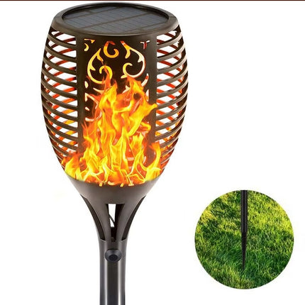 Solar Outdoor Lights Decorative Torch Light Garden Path Decoration LED Camping Ornaments.