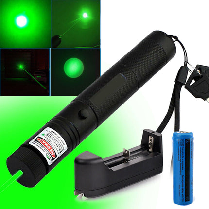 990Miles Rechargeable Green Laser Pointer Pen Light Astronomy Visible Beam Lazer.