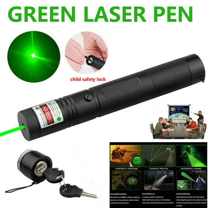 990Miles Rechargeable Green Laser Pointer Pen Light Astronomy Visible Beam Lazer.