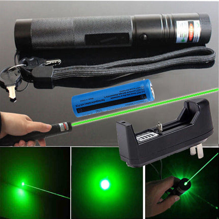 990Miles Rechargeable Green Laser Pointer Pen Light Astronomy Visible Beam Lazer.