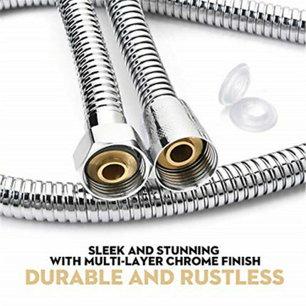 3m Shower Head Hose Stainless Steel Bathroom Flexible Tube Replacement Pipe AU.