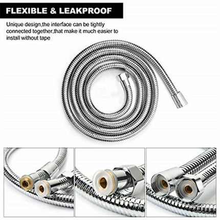 3m Shower Head Hose Stainless Steel Bathroom Flexible Tube Replacement Pipe AU.