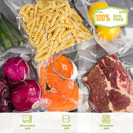 2ROLLS 25CM Vacuum Sealer Bags Rolls Vaccum Food Saver Storage Seal 6M.