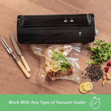 2ROLLS 25CM Vacuum Sealer Bags Rolls Vaccum Food Saver Storage Seal 6M.