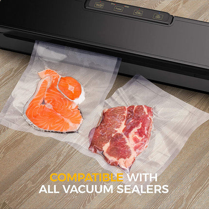2ROLLS 25CM Vacuum Sealer Bags Rolls Vaccum Food Saver Storage Seal 6M.
