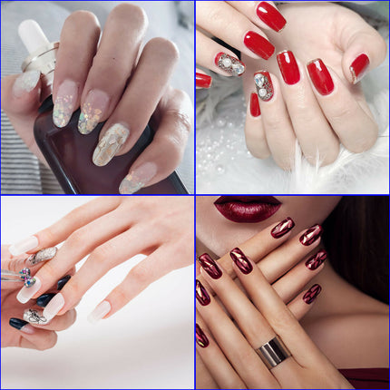 500Pcs Fake French Nail Tips White Clear Stiletto False Gel Pointy Art Acrylic.