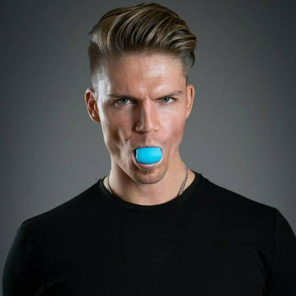 Facial exerciser exercise ballneck toner3-stage mandibular exerciser jaw trainer Blue.