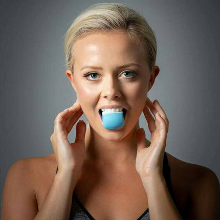 Facial exerciser exercise ballneck toner3-stage mandibular exerciser jaw trainer Blue.