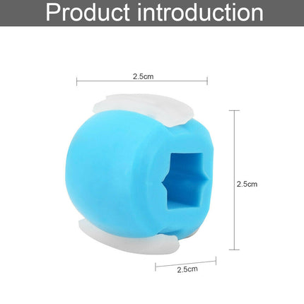 Facial exerciser exercise ballneck toner3-stage mandibular exerciser jaw trainer Blue.