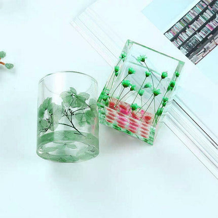 Silicone Mold Resin Epoxy Crystal Crafts Making Brush Pot Pen Holder Mould DIY.