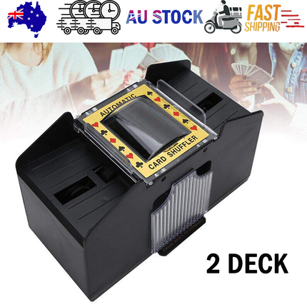 Automatic Card Shuffler Poker Cards Shuffling Machine Casino Playing Game 2 DECK.