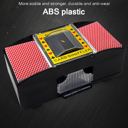 Automatic Card Shuffler Poker Cards Shuffling Machine Casino Playing Game 2 DECK.