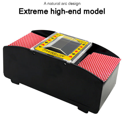 Automatic Card Shuffler Poker Cards Shuffling Machine Casino Playing Game 2 DECK.