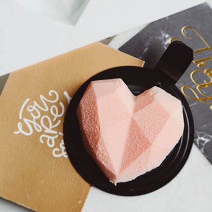 2PCS DIY 3D Fondant Mold Silicone Heart Shape Candy Cake Chocolate Mould Sugar Craft.