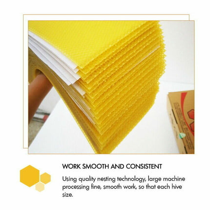 30Pcs Bee Hive Wax Honeycomb Bee Hives Beekeeping Equipment Frames Foundation.