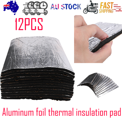 12PCS Car Engine Bay Bonnet Sound Deadener Noise Insulation Foam Proofing Heat.