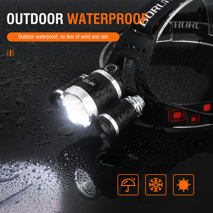 HP700 LED Headlamp Head Torch Lamp Rechargeable Light Headlight  Camping.