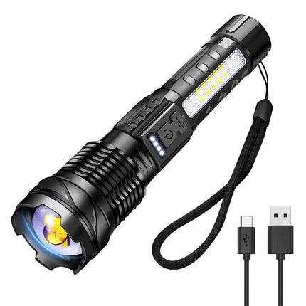 Super Bright 30W 14LED Flashlight White Laser Tactical Torch Lamp for Camping AU.