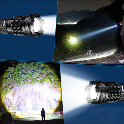 Super Bright 30W 14LED Flashlight White Laser Tactical Torch Lamp for Camping AU.
