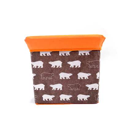 Folding Ottoman Storage Stool Cube Footstool Stool Blanket Box With Cover AU.