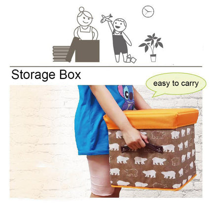 Folding Ottoman Storage Stool Cube Footstool Stool Blanket Box With Cover AU.