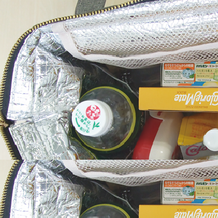 Insulated Thermal Cooler Lunch Bag Portable Picnic Storage Bag Pouch 22*14*25cm.