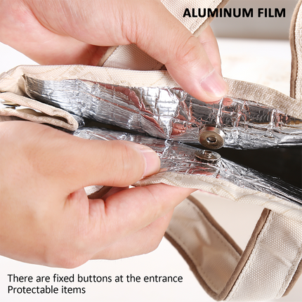 Portable 22*11.5*25cm Insulated Lunch Bag Food Container Picnic Storage Handbag.