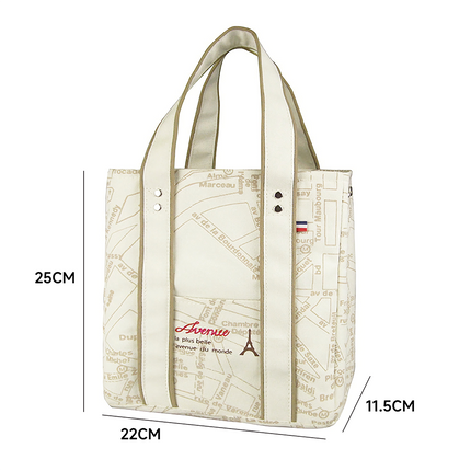 Portable 22*11.5*25cm Insulated Lunch Bag Food Container Picnic Storage Handbag.