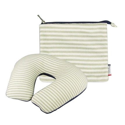 Inflatable U Shaped Travel Neck Pillow Portable Car Flight Head Rest Cushion.