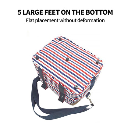 Red Insulated Picnic Bag Thermal Cooler Portable Lunch Food Tote Carry Storage Bag.