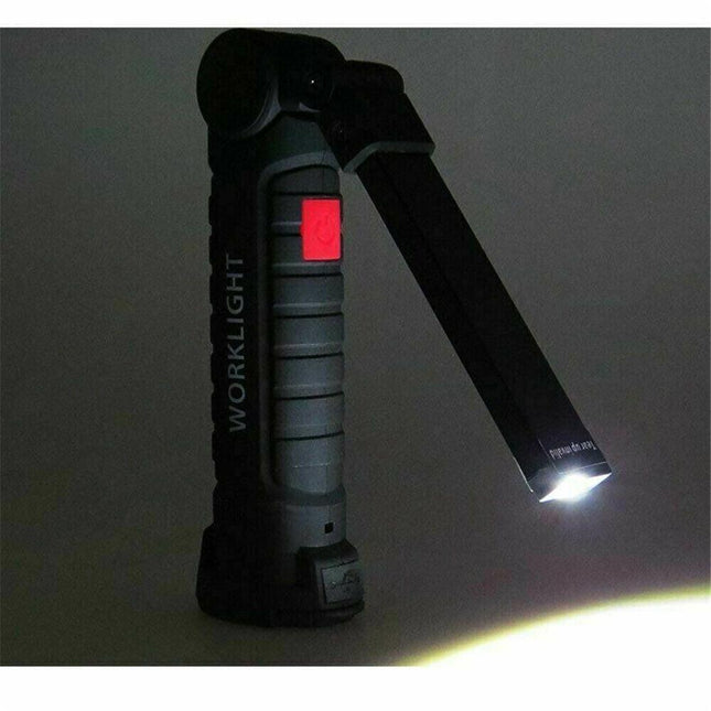 Portable COB LED Work Light Car Garage Mechanic USB Rechargeable Torch Lamp AU.