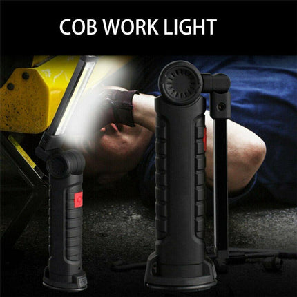 Portable COB LED Work Light Car Garage Mechanic USB Rechargeable Torch Lamp AU.