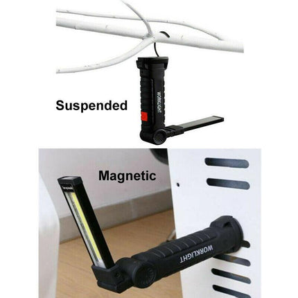 Portable COB LED Work Light Car Garage Mechanic USB Rechargeable Torch Lamp AU.