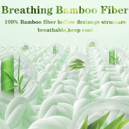 Bamboo Pillowtop Mattress Topper Luxury Bedding Mat Pad Protector Cover Queen 153 x 203 cm.