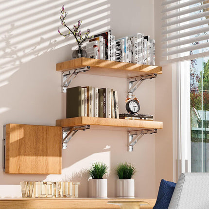 14"Stainless Steel Folding Table Bracket Shelf Bench 200kg Load Heavy Duty.