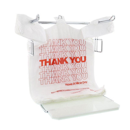 50X Plastic Shopping Bags - Reusable Recyclable Singlet Eco Grocery Carry Bag Medium.