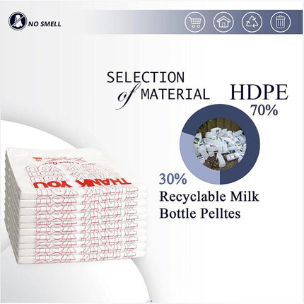 50X Plastic Shopping Bags - Reusable Recyclable Singlet Eco Grocery Carry Bag Medium.