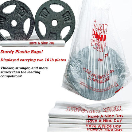 50X Plastic Shopping Bags - Reusable Recyclable Singlet Eco Grocery Carry Bag Small.