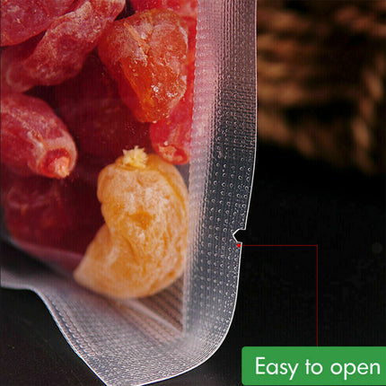 100X Vacuum Sealer Bags Precut Food Storage Saver Heat Seal Cryovac BPA-Free 15x25cm.