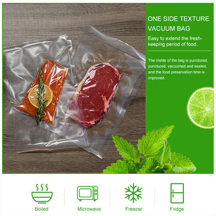 100X Vacuum Sealer Bags Precut Food Storage Saver Heat Seal Cryovac BPA-Free 15x25cm.