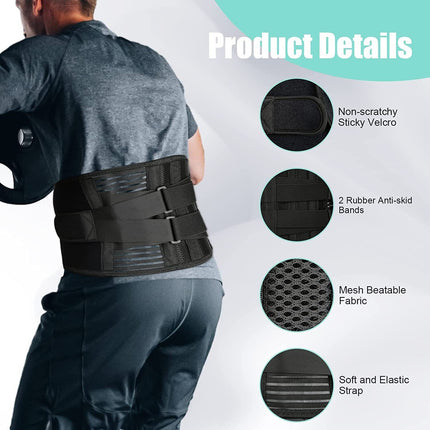 Lumbar Lower Back Support Brace Pain Relief Posture Orthosis Waist Belt Therapy.