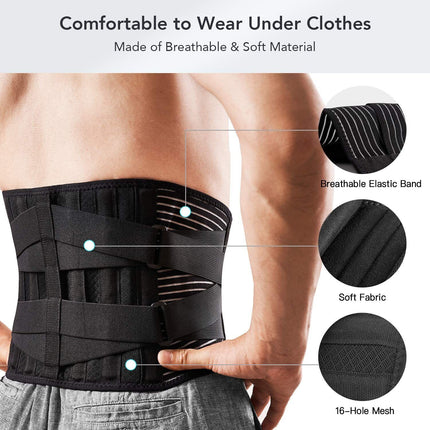 Lumbar Lower Back Support Brace Pain Relief Posture Orthosis Waist Belt Therapy.