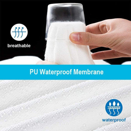 100% Terry Cotton Fitted Mattress Protector Waterproof King.