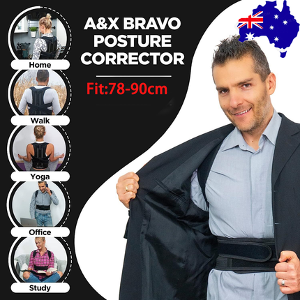 Posture Corrector Lumbar Brace Pain Relief Full Back Support Shoulder Brace Belt.