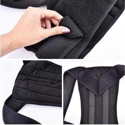 Posture Corrector Lumbar Brace Pain Relief Full Back Support Shoulder Brace Belt.