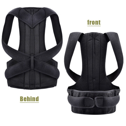 Posture Corrector Lumbar Brace Pain Relief Full Back Support Shoulder Brace Belt.