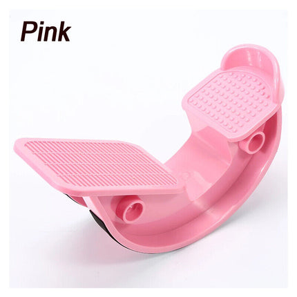 PINK Calf Massage Plantar Foot Rocker Stretch Board Ankle Pedal Stretcher Calf Pain.