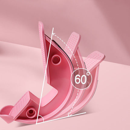 PINK Calf Massage Plantar Foot Rocker Stretch Board Ankle Pedal Stretcher Calf Pain.
