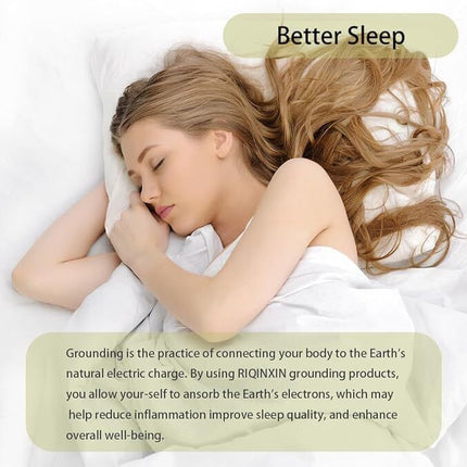 Bed Earthing Sheet Grounding Sheet Mat Large Bed Sheet Flat Sheet W/AU Plug193x203cm.